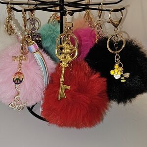 Handmade Keychains with Gold Accents SELECT 1